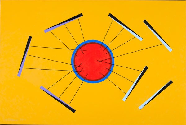 Angrepp från två håll, 2013, Giclée, av KG Nilson