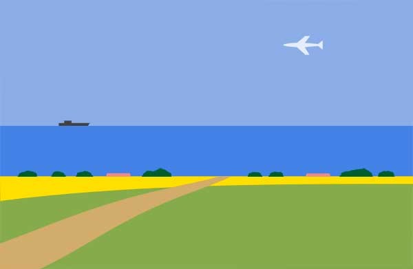 Österlen-landskap, Giclée, av KG Nilson