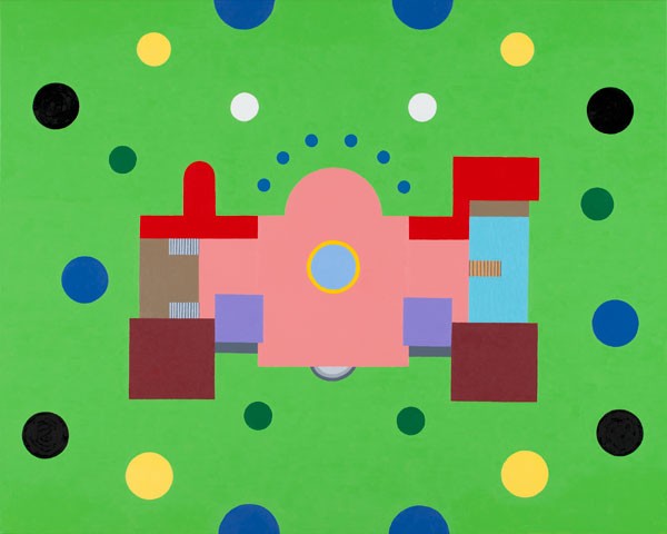 Palatset, 2014, Olja på duk, av KG Nilson